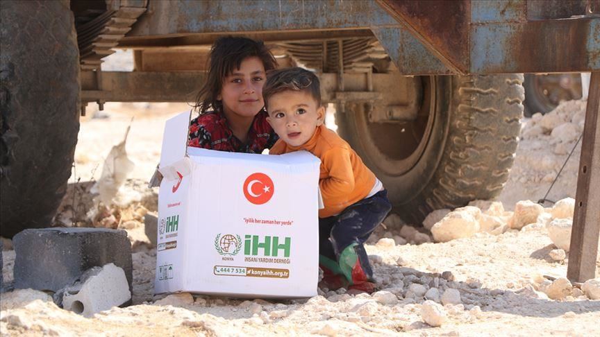 Aid delivered to families in N.Syria camps