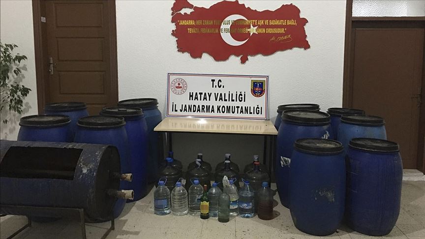 Hatay'da sahte ve kaçak içki operasyonu: 9 gözaltı