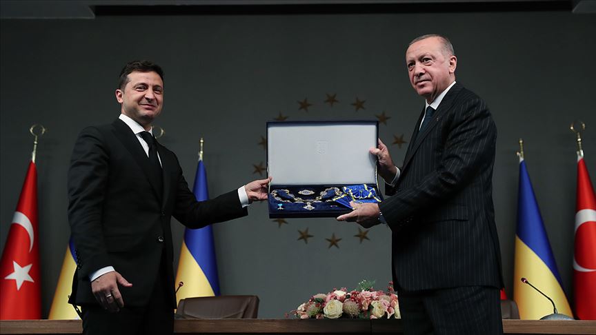 Cumhurbaşkanı Erdoğan'a 'Ukrayna Devlet Nişanı' verildi