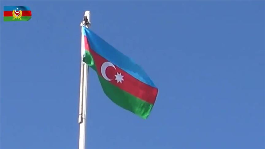 برافراشته شدن پرچم آذربایجان در مرکز شهر فضولی