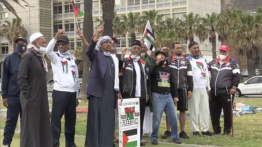 Güney Afrika'da Filistin'e destek yürüyüşü