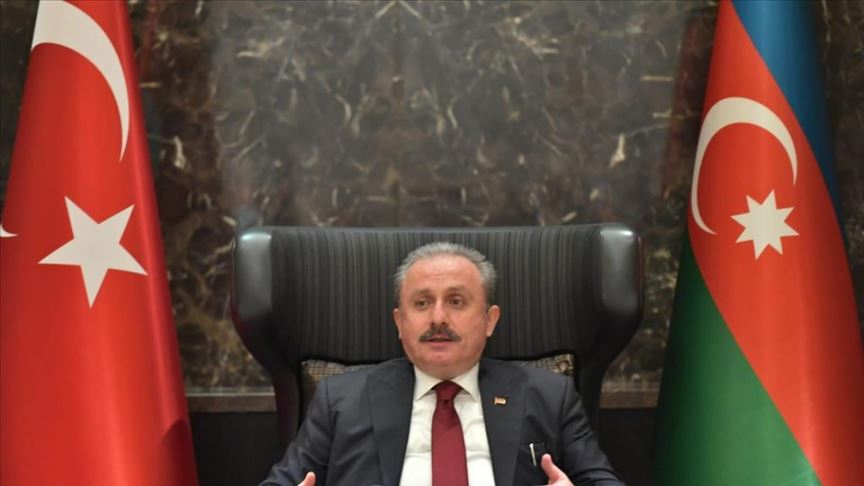 TBMM Başkanı Şentop, Azerbaycanlı mevkidaşı Gafarova ile görüştü