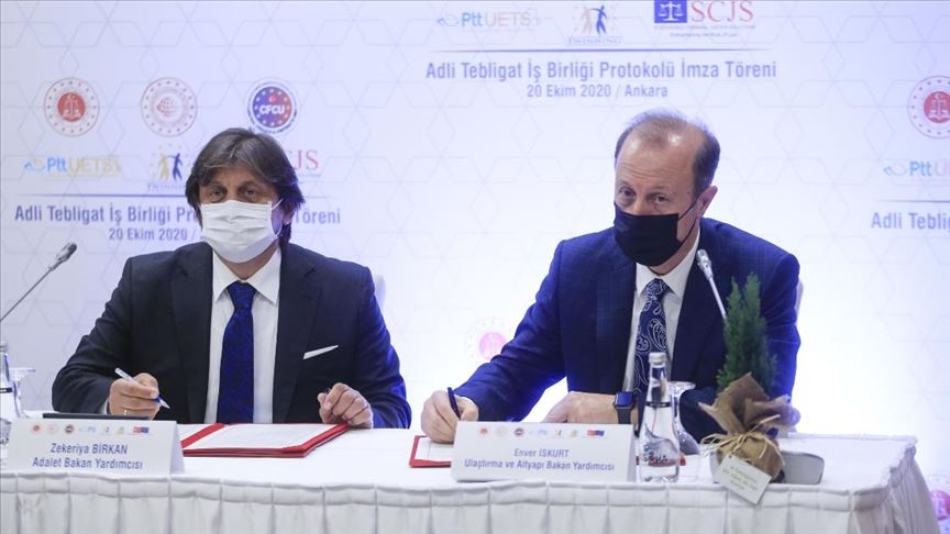 adalet bakanligi ile ptt arasinda adli