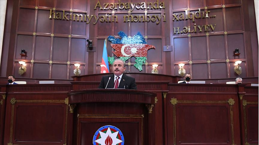 TBMM Başkanı Şentop: Kafkasya'daki çözümsüzlük Ermenistan'ın işgali sürdükçe devam edecektir