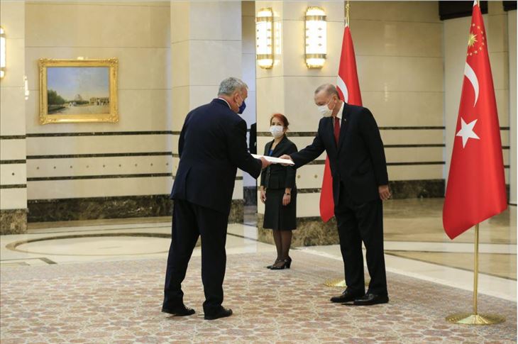 أردوغان يتسلم أوراق اعتماد سفير ألمانيا لدى أنقرة