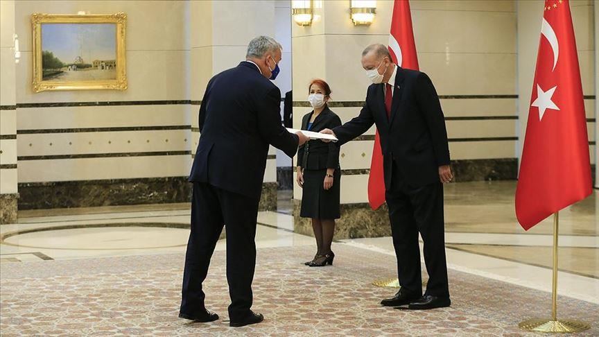 New envoys present credentials to Turkish president
