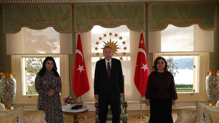 Cumhurbaşkanı Erdoğan, Azerbaycanlı aydınları kabul etti
