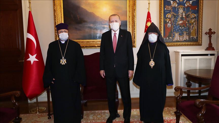 President Erdogan meets Armenian patriarch in Istanbul