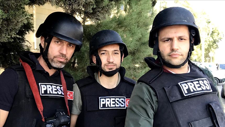 Anadolu Agency war journalists serve in conflict zones