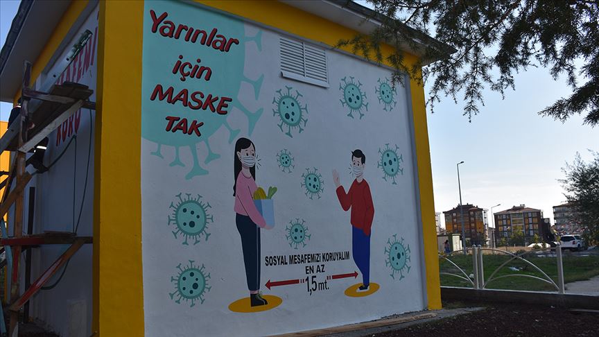 Tekirdağ'da trafo duvarlarına çizilen resimlerle "sosyal mesaj" verilecek