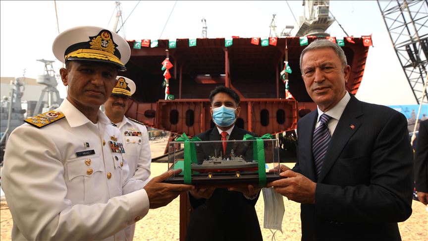 Construction of 3rd Turkish warship for Pakistan starts
