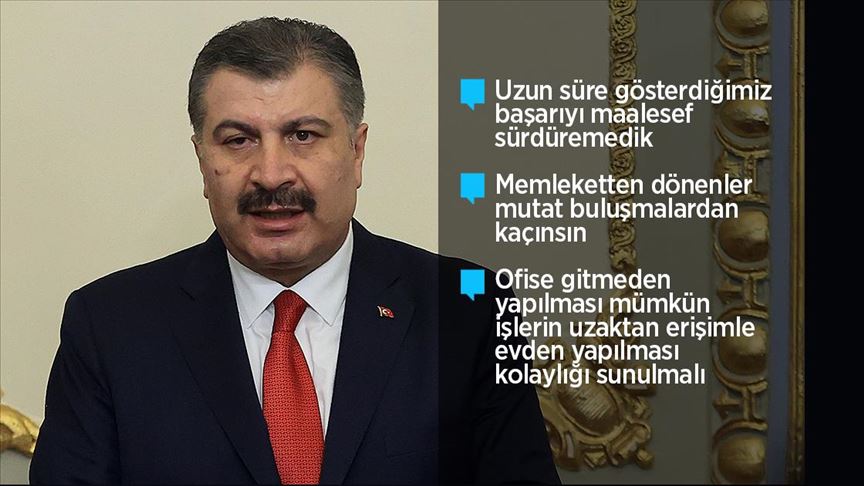 Bakan Koca: Gelinen nokta daha kuralcı ve disiplinli olmamızı zorunlu kılmakta