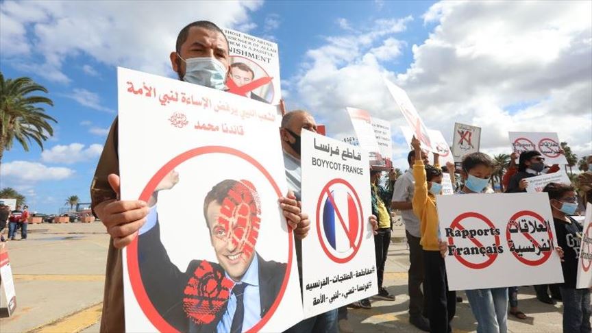ليبيا.. مظاهرة بطرابلس ضد موقف ماكرون المعادي للإسلام