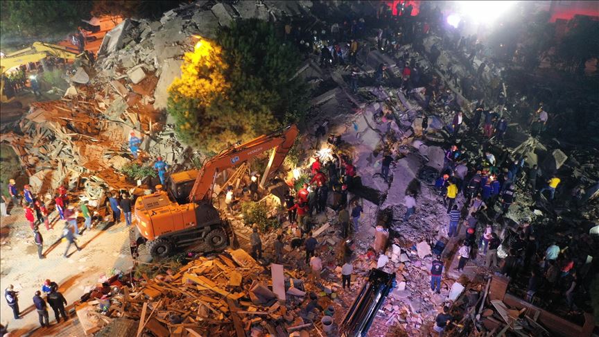 زلزال إزمير..ارتفاع القتلى إلى 20 والمصابين إلى 786