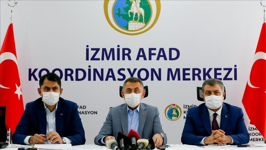 نائب أردوغان يعلن ارتفاع ضحايا زلزال إزمير إلى 51
