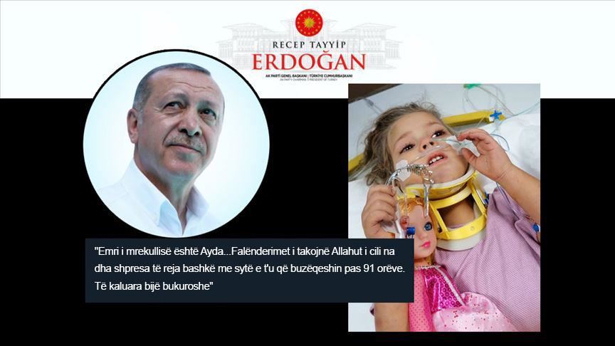 Erdoğan: Emri i mrekullisë është Ayda