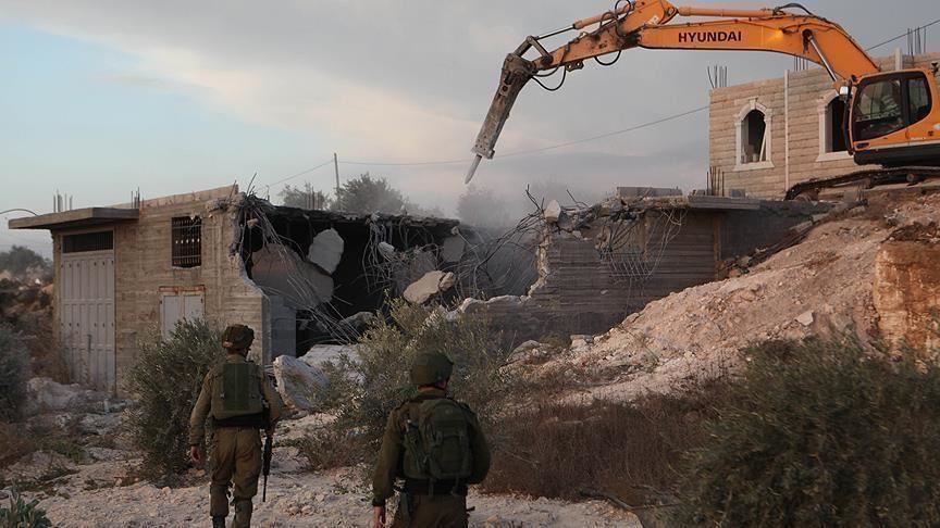Israel razes 11 Palestinian homes in West Bank