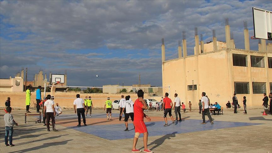 اختتام بطولة لكرة الطائرة في منطقة "نبع السلام" السورية
