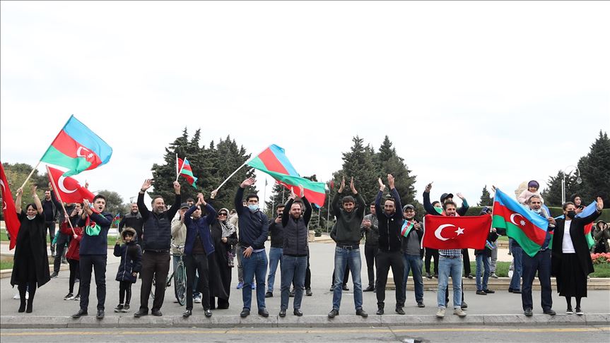 Azerbaijanis celebrate city of Shusha's liberation