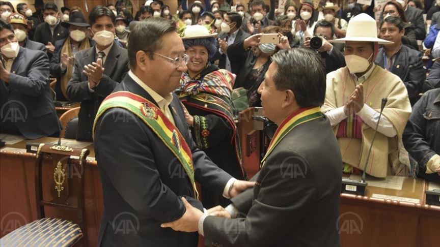 Luis Arce sworn in as Bolivia’s president