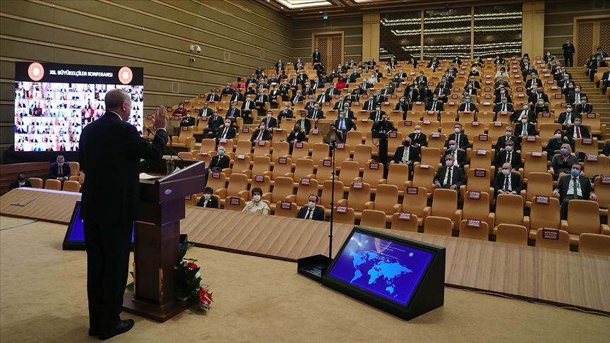 Cumhurbaşkanlığı Külliyesi'ndeki etkinliğe 'yerli video konferans sistemi' damgası