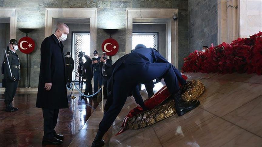 أردوغان يشارك في مراسم إحياء ذكرى وفاة أتاتورك