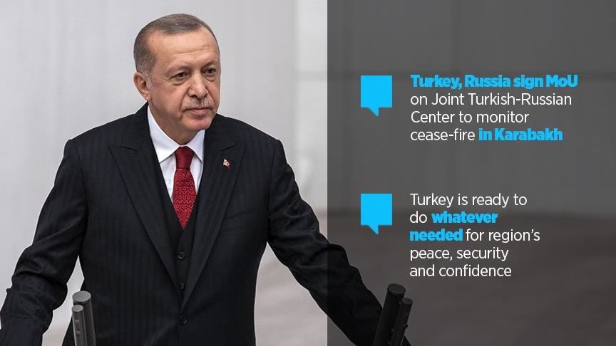 Turkey, Russia to jointly monitor Karabakh peace deal
