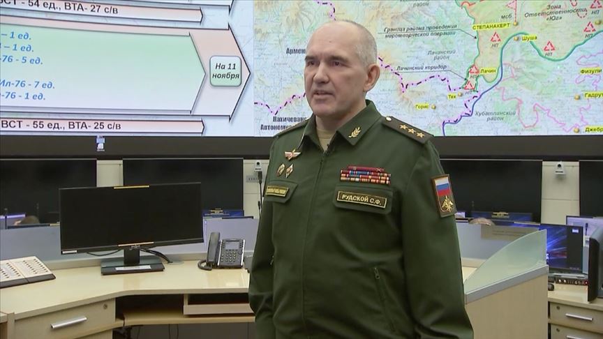 daglik karabag da gorevli rus askerleri