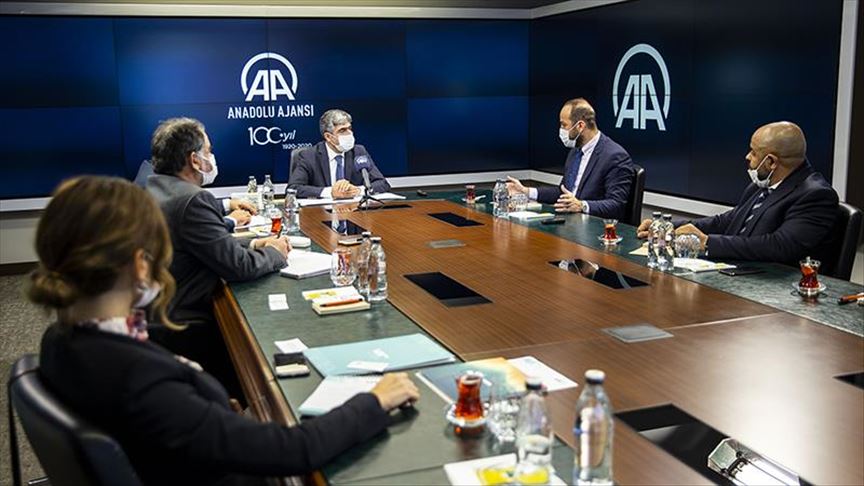 Syrian media delegation visits Anadolu Agency