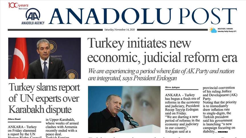 Anadolu Post - Issue of November 14, 2020
