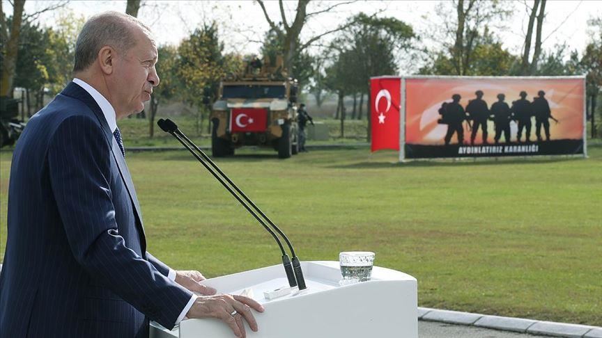 Turkish president attends military ceremony