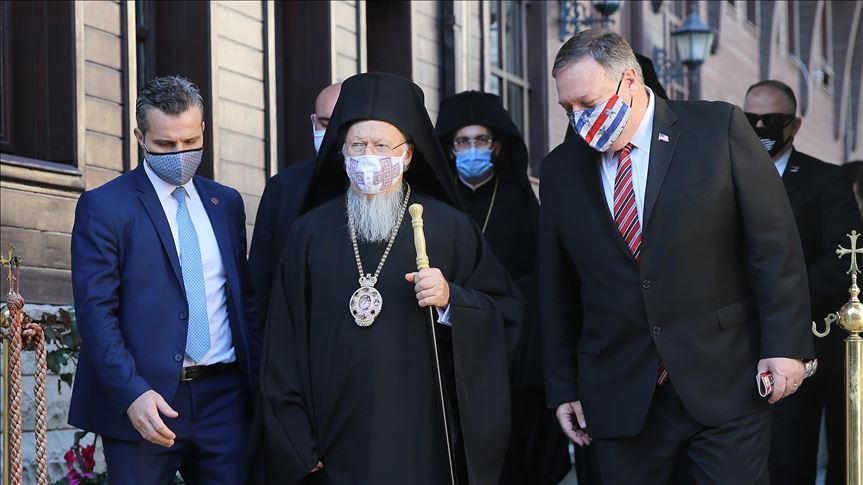 US state secretary meets Orthodox patriarch of Istanbul