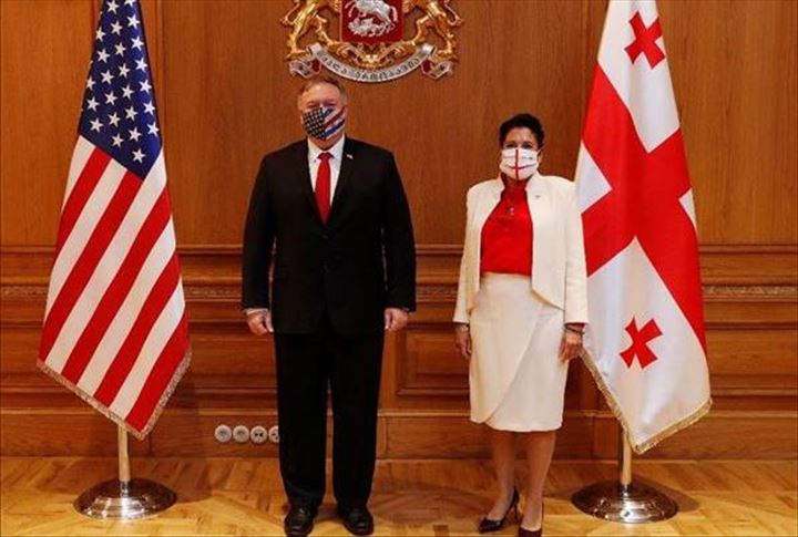 La Présidente géorgienne, Zourabichvili reçoit le Secrétaire d’État américain, Pompeo