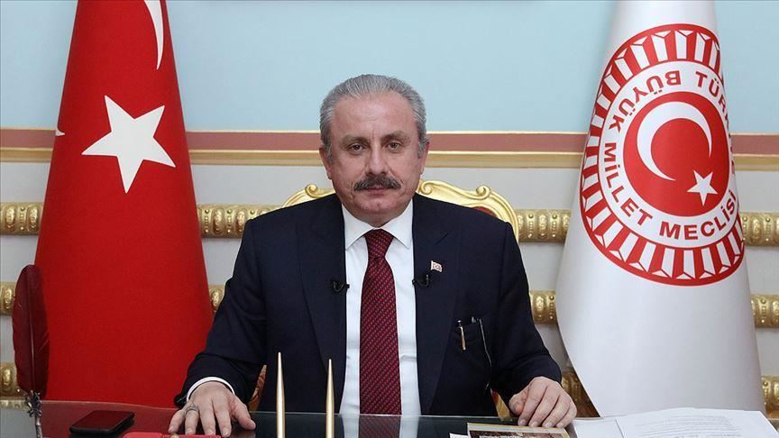 Turkish parliament head meets Afghan peace negotiator