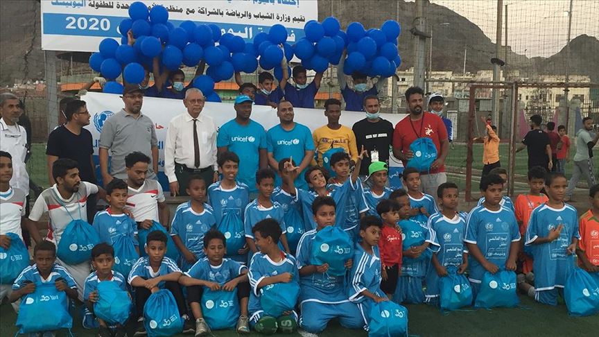 "يونيسف" تقيم مهرجانا رياضيا لأطفال اليمن في عدن