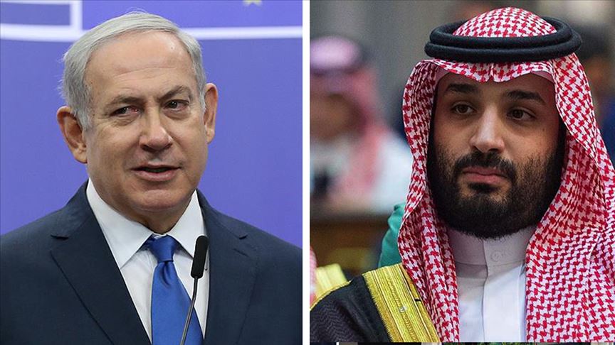 İsrail gazetesi: Netanyahu, dün Suudi Arabistan'a giderek Veliaht Prens Bin Selman'la görüştü