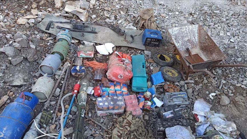 Arms, ammunition of PKK terrorists seized in N.Iraq