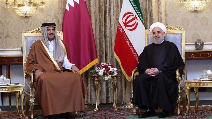أمير قطر يبحث مع روحاني قضايا إقليمية ودولية