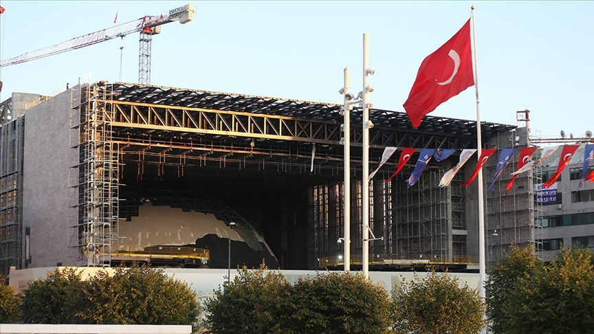 Yeni Atatürk Kültür Merkezi inşaatının yüzde 78'i tamamlandı