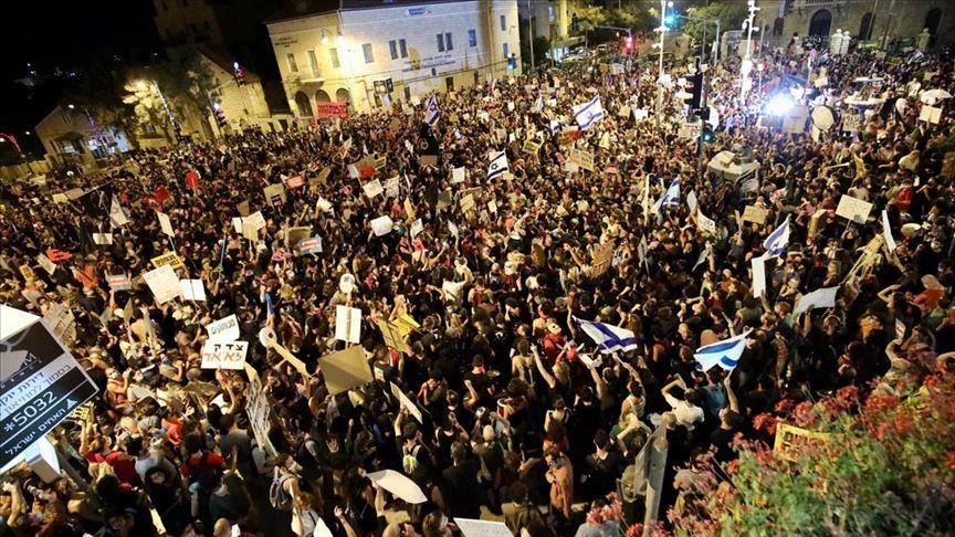  تظاهرات در اسرائیل علیه نتانیاهو همچنان ادامه دارد