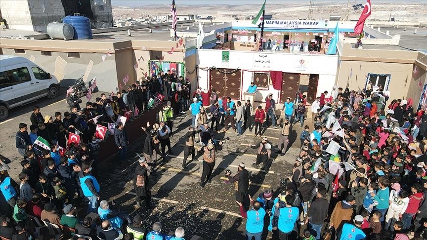 افتتاح مدرسه‌ای در ادلب توسط ترکیه