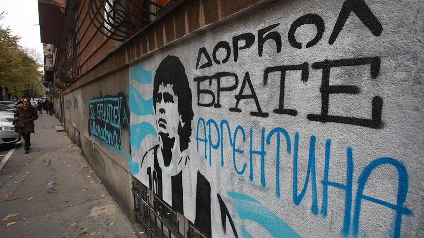 Srbija: Beograd muralom odao počast Maradoni