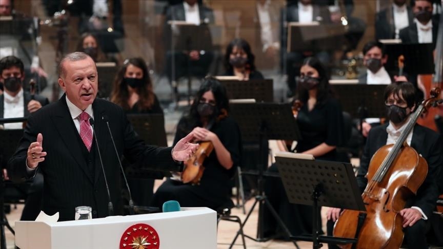 Turkish presidential orchestra opens new concert hall