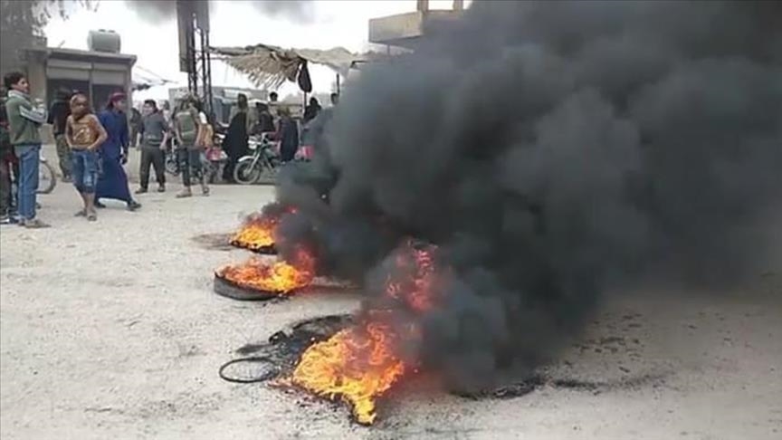 Locals in eastern Syria protest against YPG/PKK