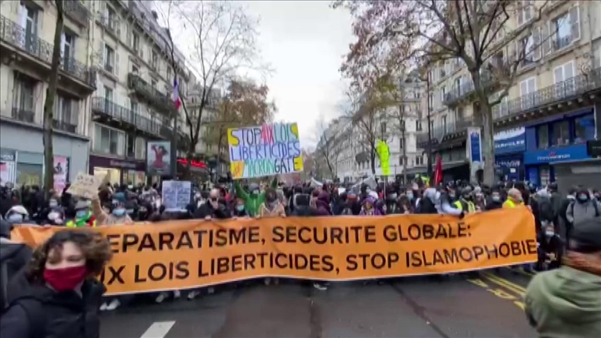 France: forte mobilisation contre la loi « sécurité globale » et l’islamophobie à Paris