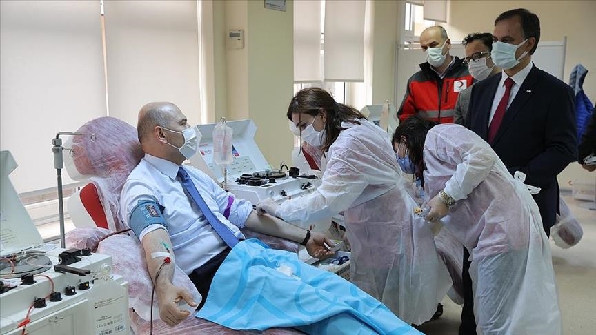 Top Turkish official donates life-saving immune plasma