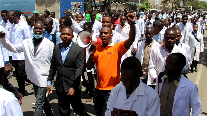 Kenya doctors on strike over pay, lack of PPE