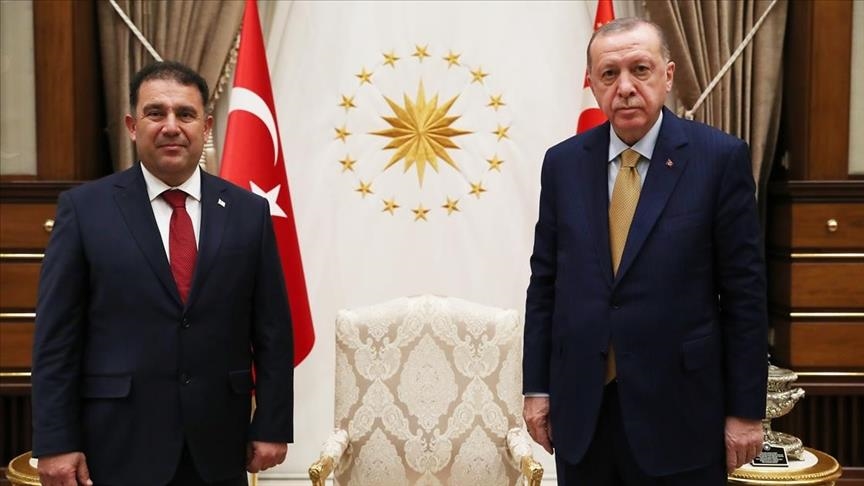 دیدار اردوغان با نخست‌وزیر جمهوری ترک قبرس شمالی
