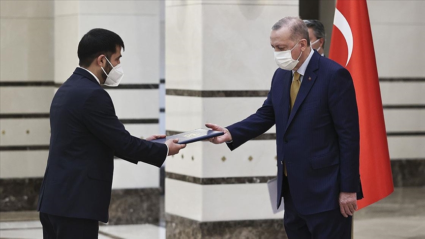 Afganistan Büyükelçisi Ramin, Cumhurbaşkanı Erdoğan'a güven mektubu sundu
