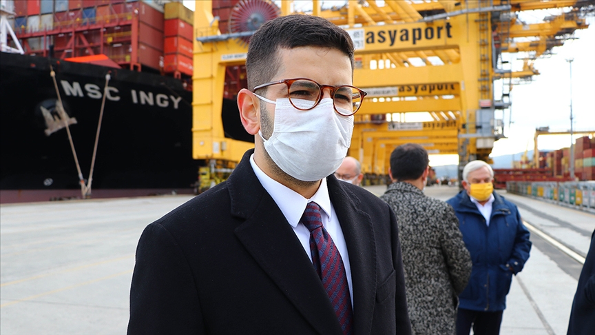 Cumhurbaşkanlığı Yatırım Ofisi Başkanı Dağlıoğlu Tekirdağ'daki Asyaport Limanı'nda incelemelerde bulundu